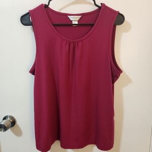 Christopher & Banks Magenta Pink Sleeveless Top